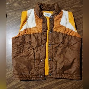 Vintage 60s 70s weather watcher puff vest